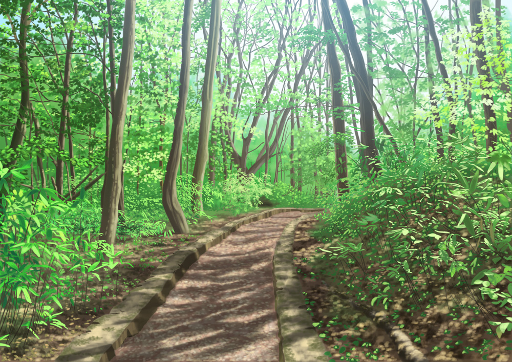 dappled_sunlight day forest gravel landscape nature no_humans original outdoors path road scenery sunlight suupii tree