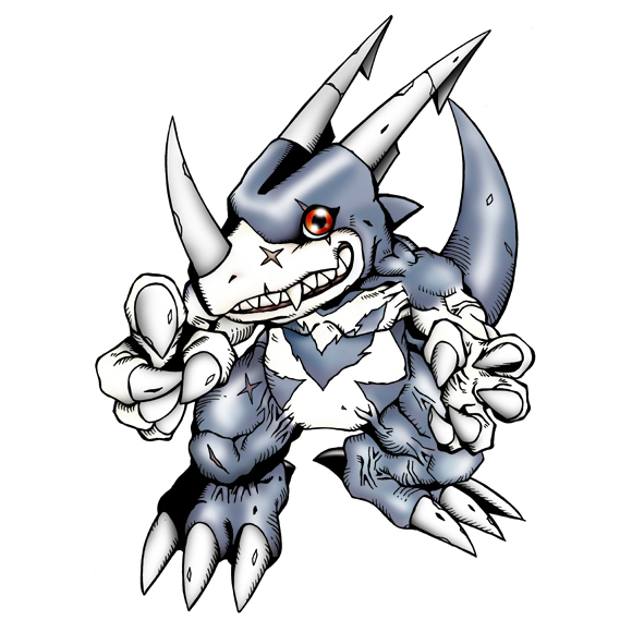 digimon dragon masterv-dramon monster red_eyes scar sharp_teeth solo tail teeth