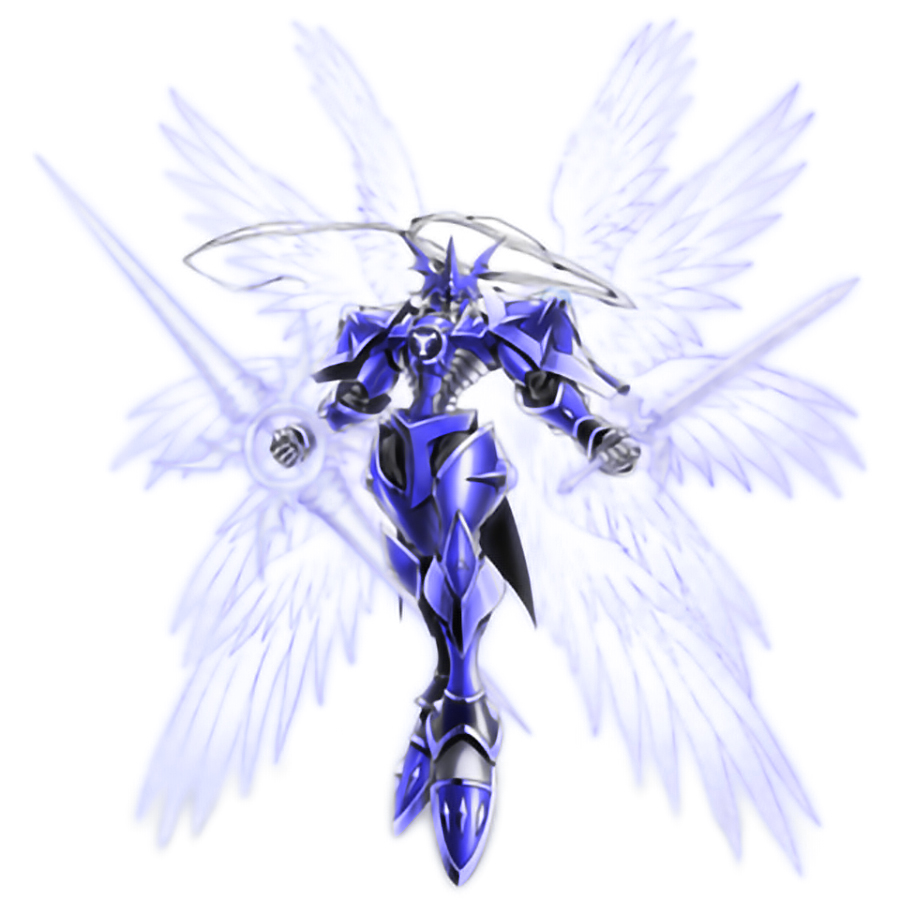 armor chaosdukemon digimon digimon_(creature) digital_hazard dukemon_chaos_mode full_armor simple_background solo white_background wings