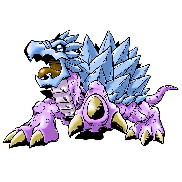 digimon digimon_(creature) digimon_world_3 sharp_teeth simple_background solo teeth tongue tongue_out tortamon white_background