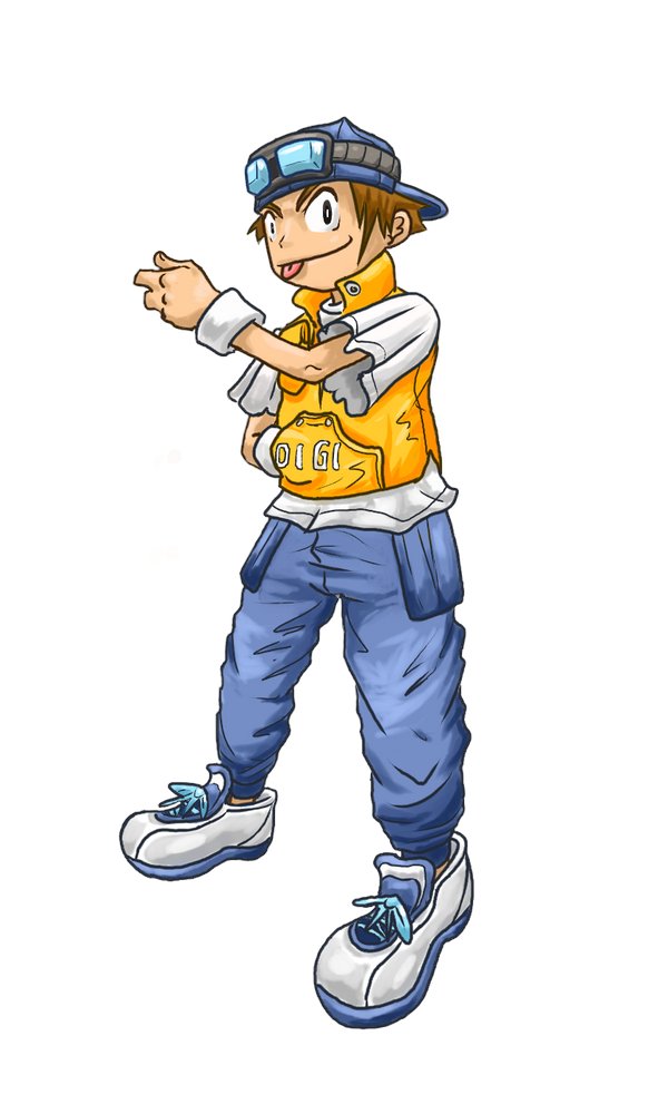 1boy atsushi_(digimon_world_3) digimon digimon_world_3 male_focus simple_background solo white_background