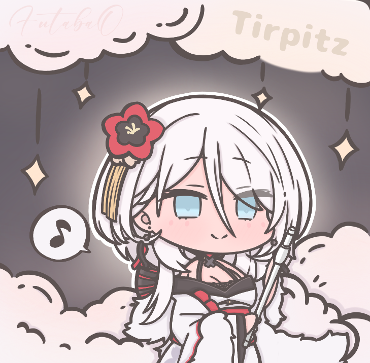 1girl artist_name azur_lane blue_eyes breasts cane character_name chibi chibi_only cleavage commentary flower futaba_(anti_clockwise) hair_between_eyes hair_flower hair_ornament holding holding_cane japanese_clothes kimono large_breasts long_sleeves looking_at_viewer musical_note official_alternate_costume red_flower red_sash sash short_hair solo spoken_musical_note symbol-only_commentary tirpitz_(azur_lane) tirpitz_(seasonal_pine_and_the_frost_flower)_(azur_lane) white_cane white_hair white_kimono