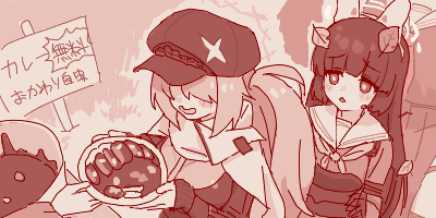 4girls animal_ear_hairband animal_ears blue_archive blush newsboy_cap cape chestnut_mouth curry faceless faceless_female fake_animal_ears food giving_food hair_over_one_eye hairband halo hasumi_(blue_archive) hat head_out_of_frame hiyori_(blue_archive) holding holding_plate leaf leaf_on_head long_hair long_sleeves looking_at_another lowres maibotsumou miyu_(blue_archive) multiple_girls neckerchief oekaki open_mouth out_of_frame plate queue rabbit_ear_hairband rabbit_ears school_uniform serafuku side_ponytail smile stock_pot tegaki_draw_and_tweet upper_body wings