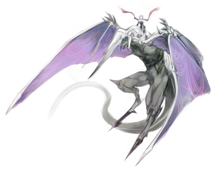 1girl bad_id bad_pixiv_id dragon hattori_masahiko orta panzer_dragoon panzer_dragoon_orta riding scarf simple_background white_background
