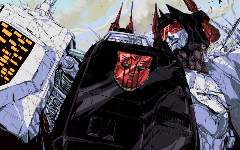 1980s_(style) autobot cloud commentary english_commentary hinomars19 insignia looking_up mecha metroplex no_humans oldschool paid_reward_available red_eyes retro_artstyle robot science_fiction solo transformers