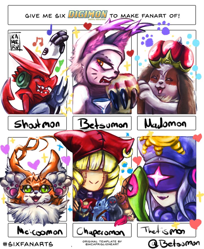 betsumon chaperomon digimon digimon_(creature) jellyfish_girl madomon mask meicoomon monster_girl shoutmon tentacle_hair tentacles thetismon