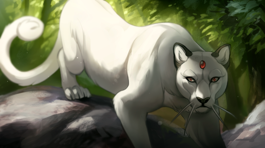 animal animal_focus claws closed_mouth colored_sclera forehead_jewel gen_1_pokemon kipine nintendo persian persian_(pokemon) pokemon pokemon_(creature) red_eyes rock solo whiskers yellow_sclera
