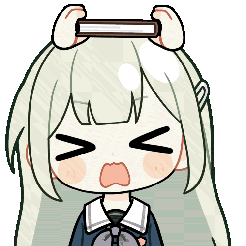 &gt;_&lt; 1girl animated animated_gif bang_dream! bang_dream!_it&#039;s_mygo!!!!! blunt_bangs blush_stickers book chibi chibi_only chunye_haruya green_hair holding holding_book incoming_attack long_hair lowres open_mouth sidelocks simple_background solo throwing transparent_background upper_body wakaba_mutsumi