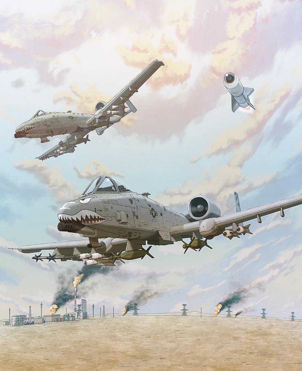 a-10_thunderbolt_ii aerial_bomb agm-65_maverick aim-9_sidewinder air-to-air_missile air-to-surface_missile aircraft airplane anti-tank_guided_missile anti-tank_missile attack_aircraft autocannon bomb cannon close_air_support cloud cloudy_sky commission destruction earasensha engine explosion explosive factory fairchild_republic fire ford_aerospace gatling_gun gau-8_avenger general-purpose_bomb general_dynamics general_electric guided_bomb gun gunship highres laser-guided_bomb lockheed_martin loral_corporation military military_vehicle missile multiple-barrel_gun nose_art oil_refinery original paveway precision-guided_munition raytheon_company raytheon_missile_systems raytheon_missiles_&amp;_defense raytheon_technologies rotary_cannon shark_nose_art skeb_commission sky smoke texas_instruments vehicle_focus war