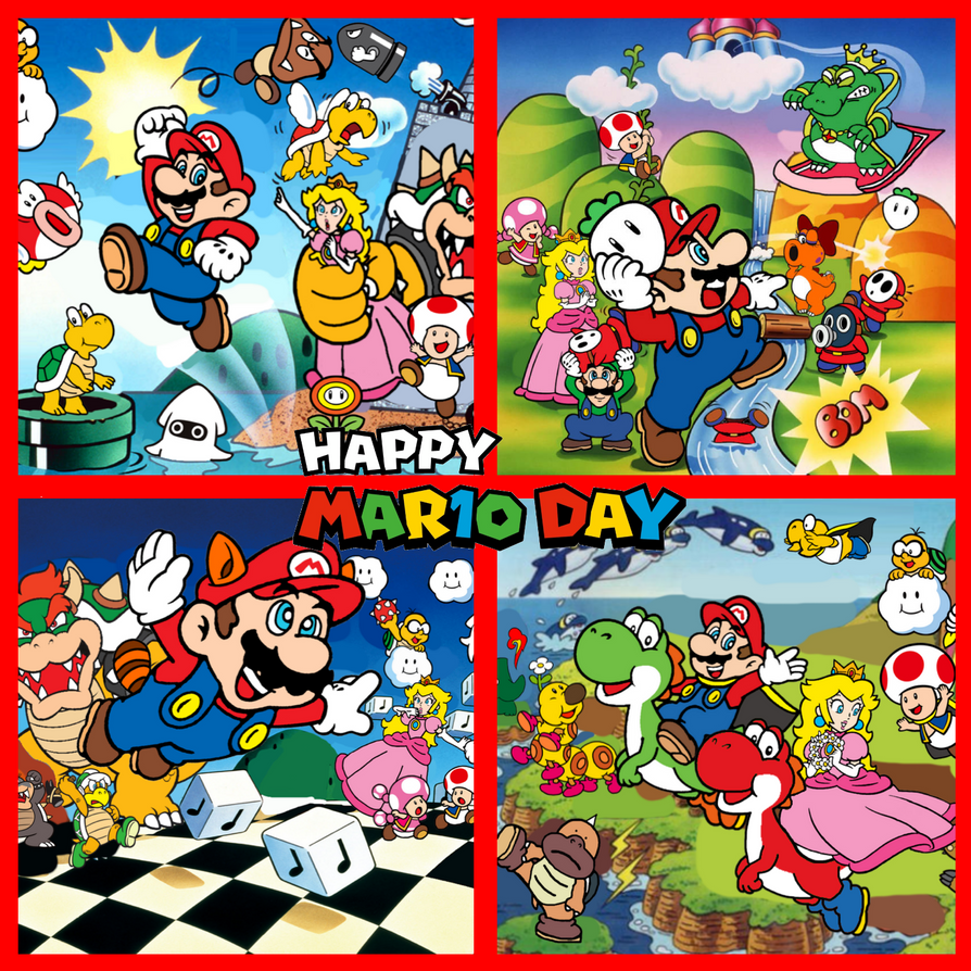 4girls 6+boys animal_ears birdo block_(mario) blonde_hair blooper_(mario) blue_eyes bowser brown_hair bullet_bill cape cape_mario castle cheep_cheep claws crown day dinosaur dolphin_(mario) dress fire_flower flower flying food gloves goomba grin hammer hammer_bro hat jumping koopa_paratroopa koopa_troopa lakitu long_hair looking_at_viewer luigi magic_carpet mario mario_(series) morton_koopa_jr. multiple_boys multiple_girls musical_note nintendo note_block_(mario) open_mouth overalls pink_dress power-up princess_peach prunbirdo raccoon_ears raccoon_mario raccoon_tail red_eyes red_hair riding shy_guy smile snifit spiked_shell spiny_egg sumo_bro super_koopa super_mario_bros._1 super_mario_bros._2 super_mario_bros._3 super_mario_world super_mushroom tail throwing toad_(mario) toadette tulip vegetable warp_pipe wart_(mario) wiggler wings yoshi