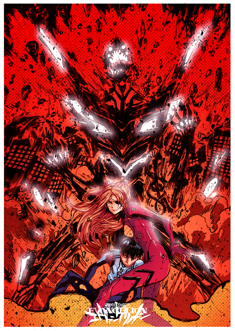 10s berserker_rage bodysuit energy_blast eva_02 evangelion:_3.0_you_can_(not)_redo eyepatch ikari_shinji mecha_pilot_suit neon_genesis_evangelion orange_hair plugsuit_(evangelion) rebuild_of_evangelion souryuu_asuka_langley tongue tongue_out
