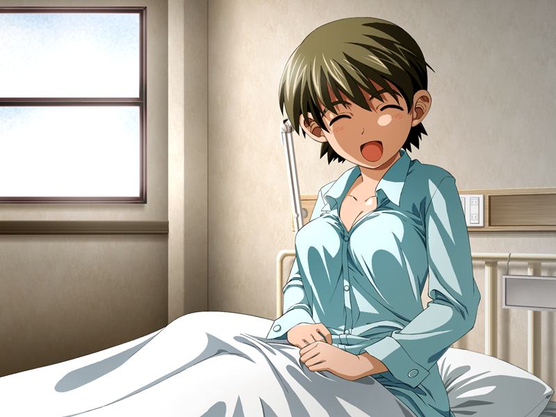 1girl edelweiss game_cg hinata_mizuki katakura_shinji short_hair