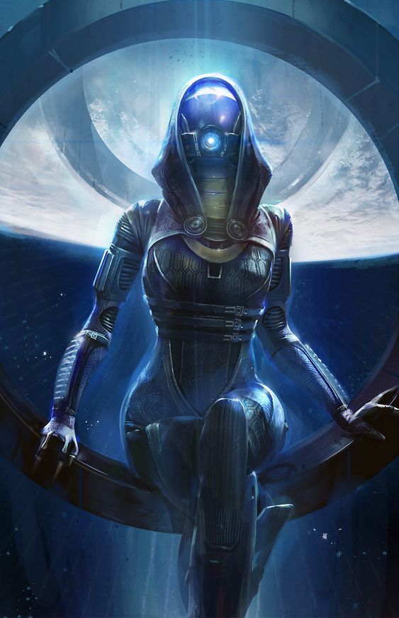 1girl alien armor bodysuit breasts helmet mask mass_effect:_andromeda mass_effect_(series) mass_effect_1 mass_effect_2 mass_effect_3 non-web_source quarian solo tali&#039;zorah