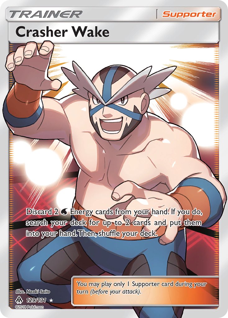 1boy artist_name blue_pants character_name company_name copyright_name copyright_notice crasher_wake english_text game_freak male_focus muscular muscular_male nintendo official_art open_mouth pants pokemon pokemon_card pokemon_dppt pokemon_tcg saitou_naoki solo teeth third-party_source topless_male trading_card wrestling_mask