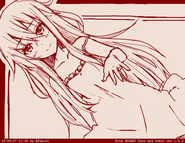 10s 1girl dated dress female_focus hibiki_(kancolle) jewelry kantai_collection long_hair monochrome red_theme ring silent_sakia smile solo tegaki verniy_(kancolle)