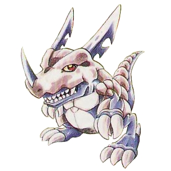 beta_digimon c&#039;mon_digimon:_the_capering_monster_bun digimon digimon_(creature) greymon simple_background solo white_background