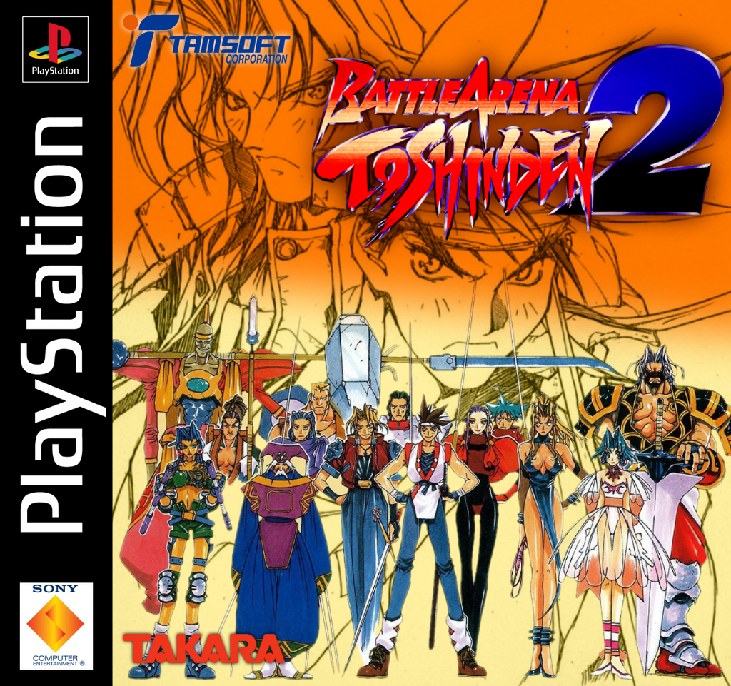 1990s_(style) bald battle_arena_toshinden blonde_hair brown_hair chaos_(toushinden) chinese_clothes cupido_(toushinden) eiji_shinjo ellis_(toushinden) fo_fai gaia_(toshinden) game game_console kayin_amoh kotobuki_tsukasa mondo_(toushinden) playstation_1 retro_artstyle sofia_(toushinden) spiked_hair takara tamsoft toushinden tracy_(toushinden)
