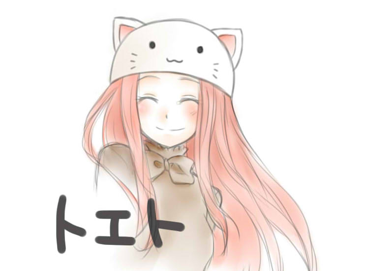 1girl :3 animal_hat cat_hat closed_eyes female_focus hat long_hair lxxlrecollxxl megurine_luka megurine_luka_(toeto) pink_hair smile solo toeto_(vocaloid) vocaloid