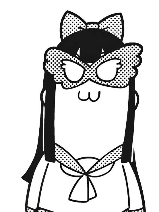 10s 1girl :3 adjusting_eyewear animated animated_gif bespectacled bkub bow chibi cptnameless facing_viewer female_focus glass glasses greyscale hair_bow halftone long_hair looking_at_viewer looping_animation monochrome neckerchief pipimi poptepipic sailor_collar school_uniform serafuku sidelocks simple_background solo upper_body white_background