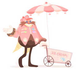 dr._eggman facial_hair food_stand gigi_d.g. glasses gloves headwear_request ice_cream_cart ice_cream_stand jumpsuit lowres male_focus mustache red_jumpsuit sonic_(series) source_request white_gloves