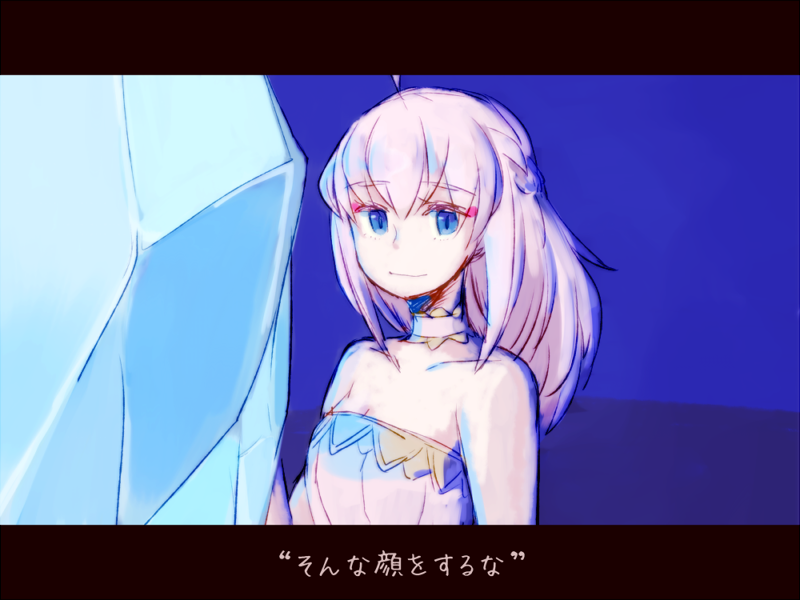 1girl breasts cleavage commentary_request female_focus final_fantasy final_fantasy_crystal_chronicles final_fantasy_crystal_chronicles:_echoes_of_time letterboxed medium_hair sherlotta small_breasts solo sunagimo_(nagimo) upper_body