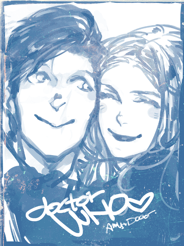 1boy 1girl amy_pond doctor_who eleventh_doctor eleventh_doctor_(doctor_who) hetero hug image_sample kamaboko_(moyaciv) pixiv_sample simple_background smile the_doctor the_doctor_(doctor_who)