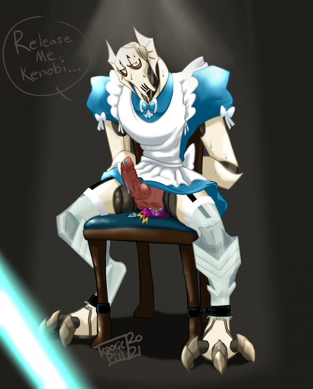 anal bdsm dildo energy_sword erection general_grievous highres lightsaber penis sex_toy star_wars sword tagme weapon