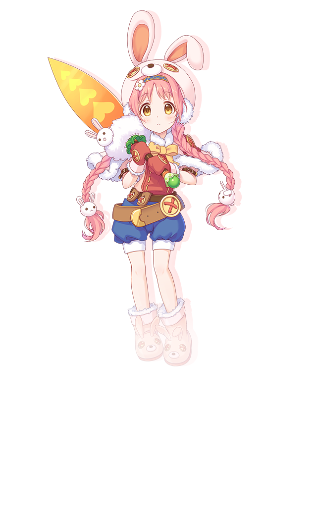 1girl animal_hat blue_shorts blush boots bow bowtie braided_twintails capelet child closed_mouth drop_shadow flower full_body fur-trimmed_boots fur-trimmed_capelet fur_trim hair_flower hair_ornament hairband hat holding long_hair looking_at_viewer mimi_(princess_connect!) mittens official_art orange_bow orange_bowtie pink_capelet pink_hair princess_connect! puffy_shorts rabbit_hair_ornament rabbit_hat red_mittens shorts simple_background solo standing tachi-e transparent_background very_long_hair