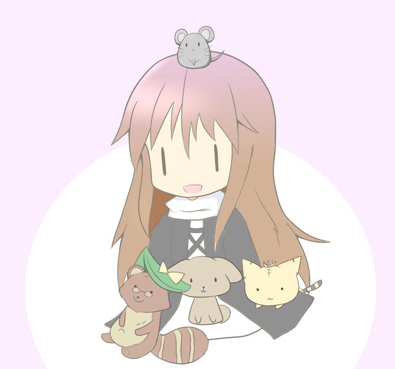 5girls animal_ears animalization futatsuiwa_mamizou gomashio_(goma_feet) gradient_hair hijiri_byakuren kasodani_kyouko kasodani_kyouko_(yamabiko) leaf leaf_on_head long_hair mouse_(animal) mouse_ears multicolored_hair multiple_girls nazrin nazrin_(mouse) one-hour_drawing_challenge open_mouth raccoon_tail simple_background tail tiger toramaru_shou touhou yamabiko |_|