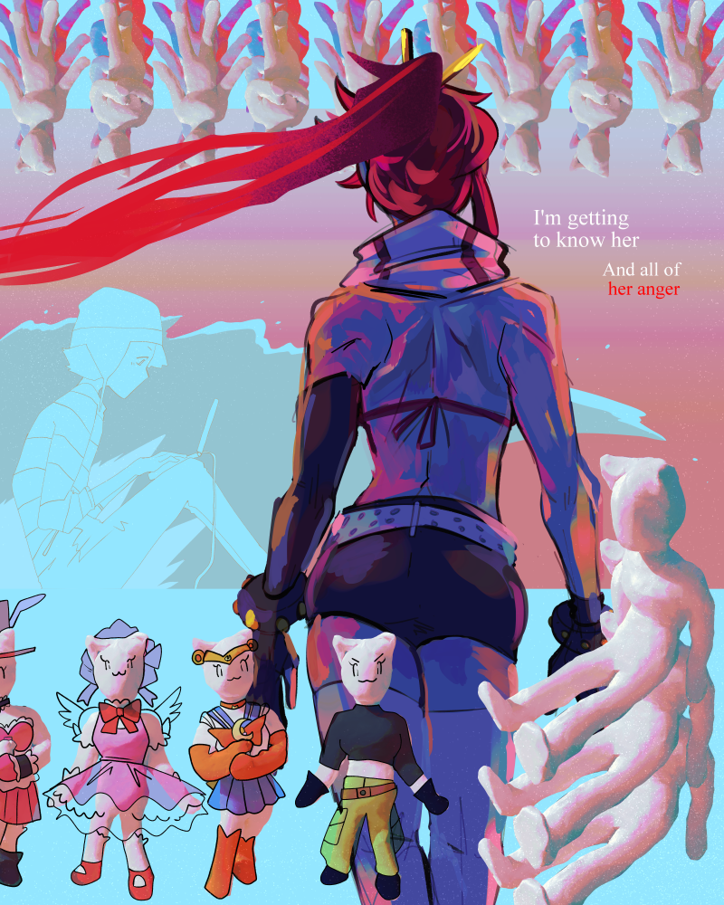 belt bishoujo_senshi_sailor_moon cardcaptor_sakura cosplay drawfee floating_hair gloves karina_farek kim_possible kim_possible_(cosplay) kim_possible_(series) kinomoto_sakura kinomoto_sakura_(cosplay) long_hair ponytail red_hair sailor_moon sailor_moon_(cosplay) tengen_toppa_gurren_lagann thighhighs yoko_littner