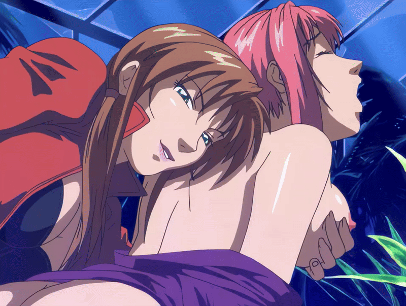 00s 2005 2girls anal_fingering animated animated_gif anime_screenshot aqua_eyes ass bible_black bible_black_new_testament bottomless breasts brown_hair collarbone fingering grabbing_another&#039;s_breast greenhouse groping groping_motion hair_ornament high_collar huge_ass huge_filesize imari_kurumi jacket jewelry large_breasts leather leather_jacket licking lipstick long_hair makeup mature_female miniskirt monk multiple_girls night nipples open_clothes orange_jacket red_hair red_jacket robe shin_bible_black short_hair side_ponytail skirt tagme takashiro_hiroko thighhighs yuri