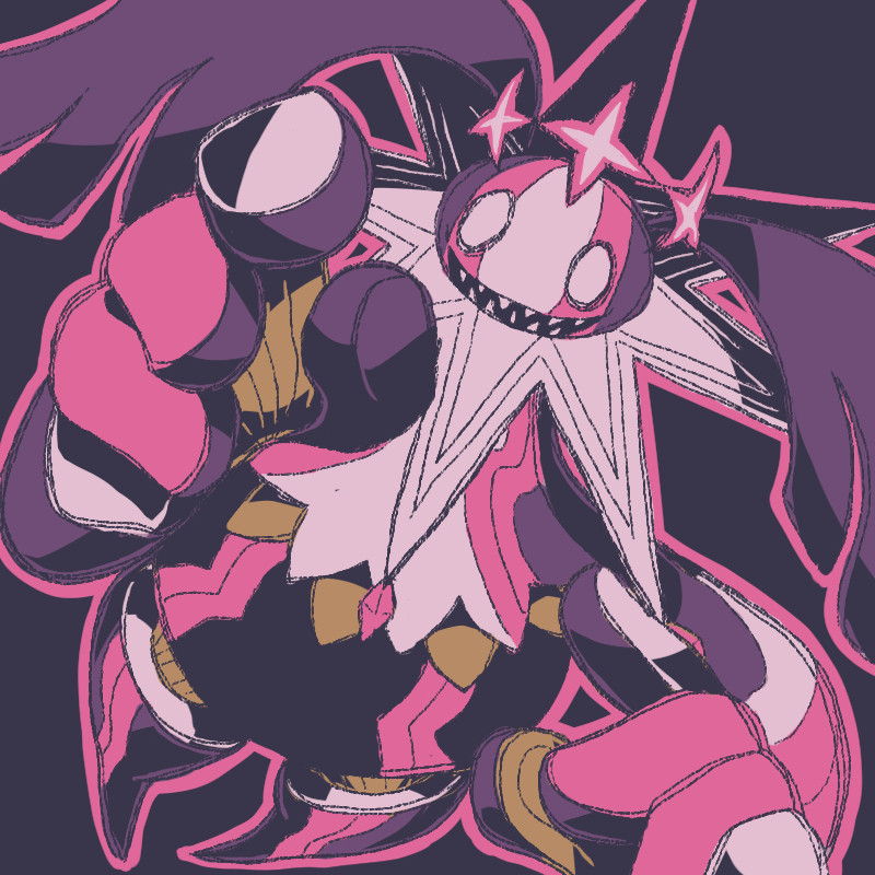 cherubimon cherubimon_(vice) cherubimon_(vice)_x-antibody corruption digimon digimon_(creature) evil_smile fallen_angel sharp_teeth smile solo teeth