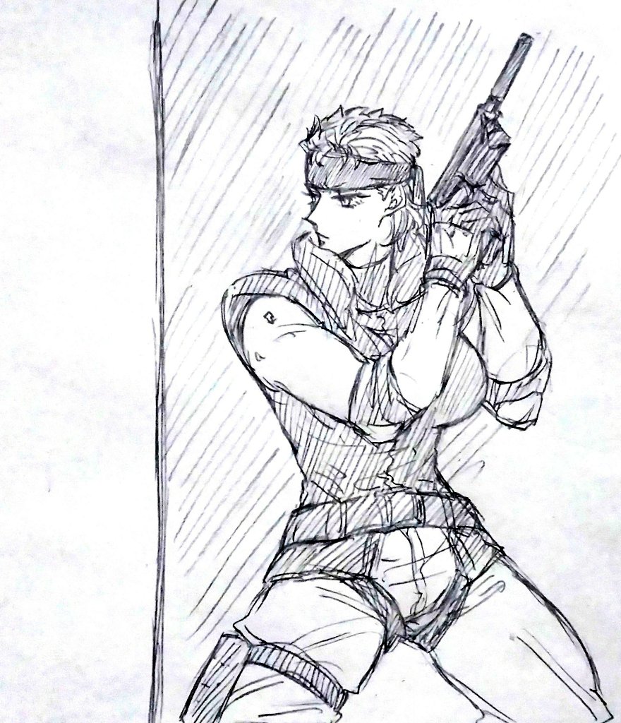 bandana genderswap genderswap_(mtf) metal_gear_(series) metal_gear_solid osoma_(kasuzame_pao) sneaking_suit solid_snake