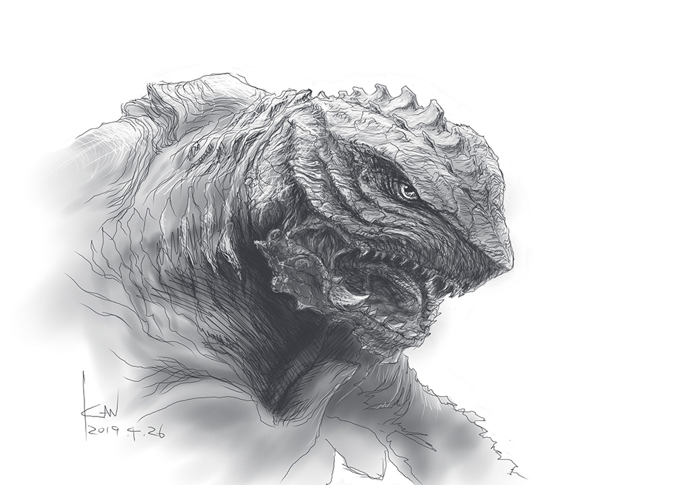 angry artist_name concept_art dated engi_(animation_studio) gamera gamera_(series) gamera_-rebirth- giant giant_monster kadokawa kaiju monochrome monster no_humans official_art open_mouth promotional_art roaring sharp_teeth signature simple_background sketch takahama_kan teeth tongue turtle tusks white_background
