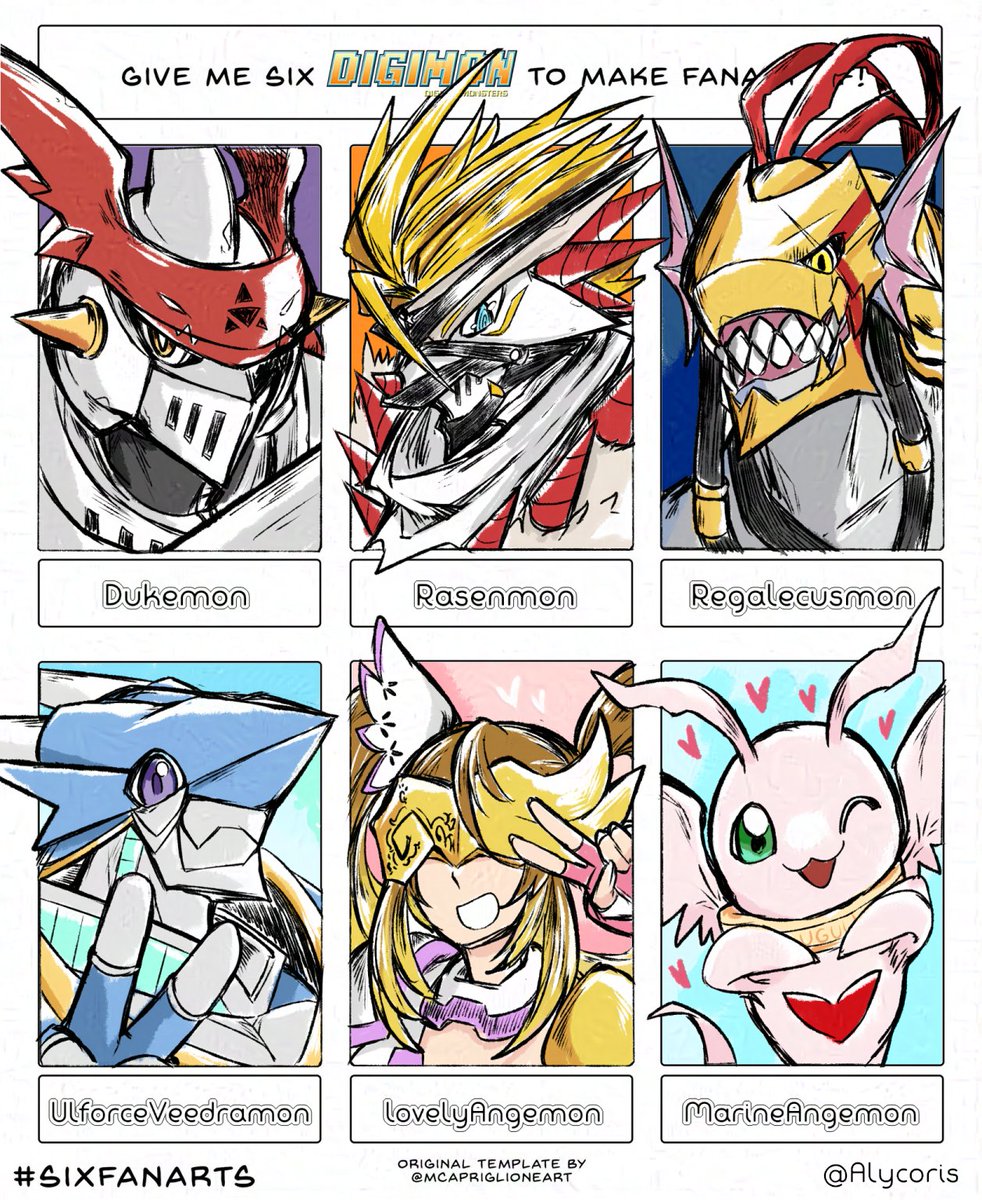 angel angel_girl armor digimon digimon_(creature) dukemon full_armor heart highres holy_ring lovelyangemon marinangemon mask one_eye_closed rasenmon regalecusmon ulforcev-dramon wink