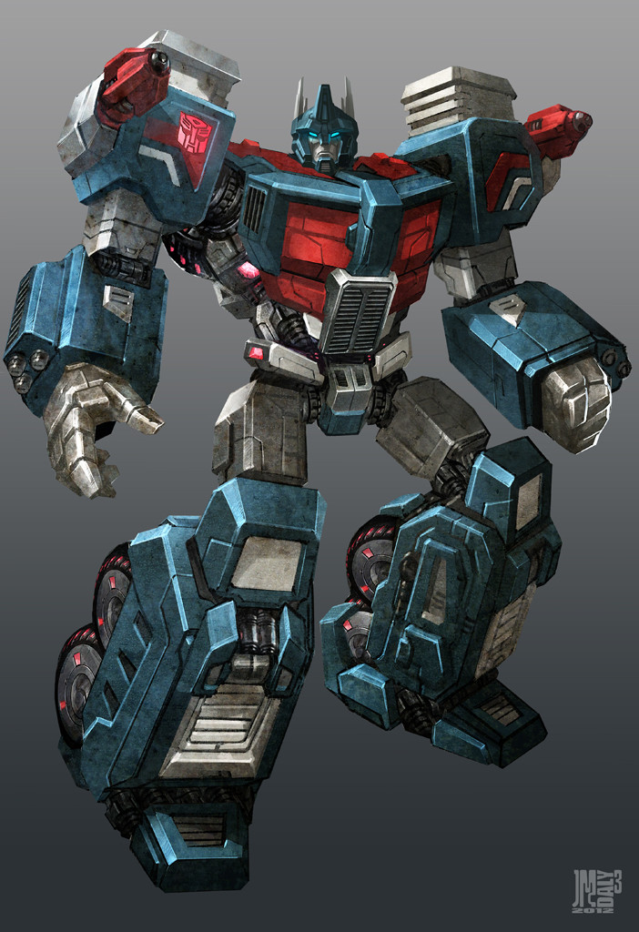 autobot commentary concept_art cybertron emblem energy_cannon english_commentary jamesdaly light machinery mecha no_humans official_art official_style production_art realistic robot science_fiction shoulder_cannon signature transformers transformers:_fall_of_cybertron ultra_magnus