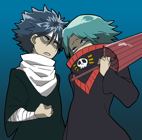 crossover feitan_portor hiei hunter_x_hunter lowres yuu_yuu_hakusho