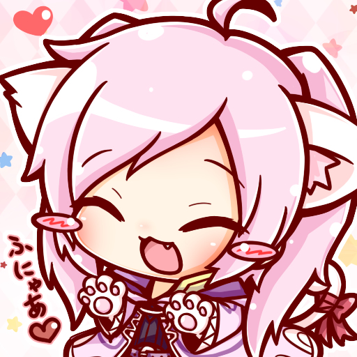 1girl animal_ears blush chibi closed_eyes female_focus female_robin_(fire_emblem) fire_emblem fire_emblem_awakening long_hair nintendo ritateo smile super_smash_bros. tail twintails white_hair