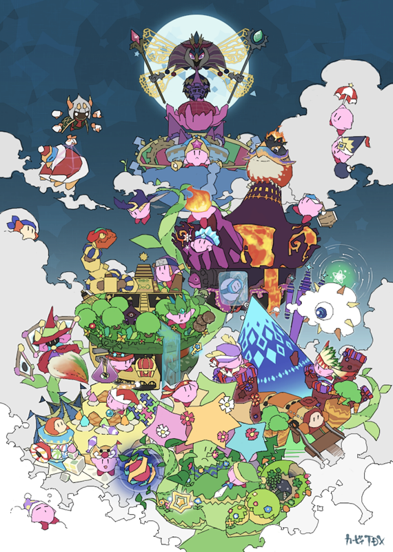 archer_kirby bandana bandana_waddle_dee beam_kirby beetle_kirby blue_bandana blush_stickers bomb_kirby circus_kirby coily_rattler colored_skin copy_ability cowboy_hat dreamstalk fighter_kirby fire_kirby flower flowery_woods hammer_kirby hat hat_feather heart holding holding_umbrella horns ice_kirby insect_wings juggling juggling_club key king_dedede kirby kirby:_triple_deluxe kirby_(series) kracko kusa0093 lava leaf_kirby nightcap ninja_kirby nintendo one-eyed paintra pink_skin polearm pom_pom_(clothes) puzzle_piece pyribbit queen_sectonia railroad_tracks rayman_limbs sleep_kirby snowflakes spear spear_kirby star_(symbol) sword_kirby taranza train treasure_chest umbrella volcano waddle_dee weapon whip_kirby white_hair wing_kirby wings witch_hat