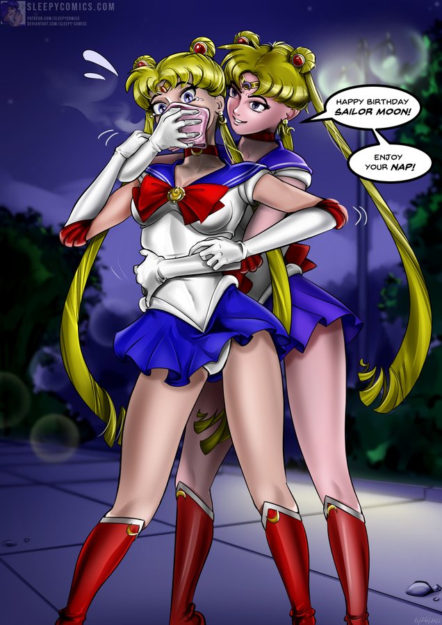 2girls bishoujo_senshi_sailor_moon chloroform multiple_girls sailor_moon tagme tsukino_usagi yuri zoisite_(sailor_moon)