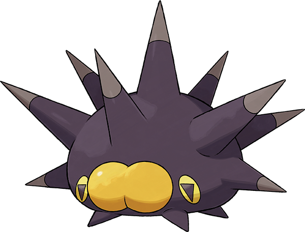 animal_focus artist_request full_body gen_8_pokemon nintendo no_humans official_art pincurchin pokemon pokemon_(creature) pokemon_focus pokemon_swsh solo spikes symbol-shaped_pupils third-party_source transparent_background triangle-shaped_pupils yellow_eyes