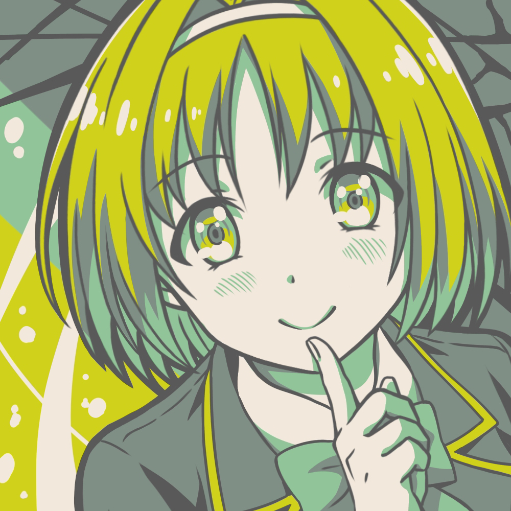 1girl b_lovkl blonde_hair blush finger_to_face headband kushida_kikyou ribbon school_uniform serafuku short_hair staring youkoso_jitsuryoku_shijou_shugi_no_kyoushitsu_e