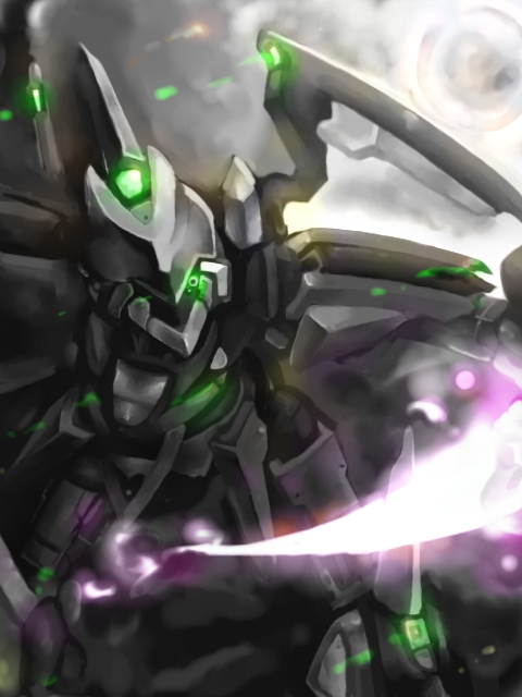 armor banpresto dis helmet machinery mecha mironga no_humans robot super_robot_wars weapon