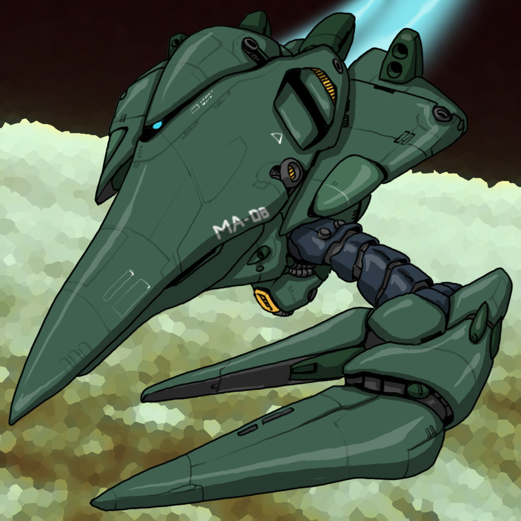1990s_(style) gundam gundam_0083 hirodango mecha retro_artstyle robot space tagme val_varo