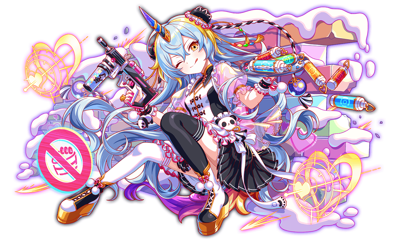 1girl absurdly_long_hair alternate_color alternate_costume alternate_hair_color alternate_horns anime_coloring ankle_boots apron aqua_hair artist_request asymmetrical_footwear asymmetrical_legwear big_hair black_boots black_collar black_skirt black_thighhighs blonde_hair blush boots bun_cover cake chinese_clothes collar crash_fever detached_collar enmaided food frilled_sleeves frilled_wrist_cuffs frills full_body game_cg gradient_tail gun heart high_heel_boots high_heels holding holding_gun holding_tray holding_weapon horns icing knot lace-up_boots logo long_hair looking_at_viewer maid maid_apron mandarin_collar miniskirt mismatched_footwear mismatched_legwear mismatched_thighhighs multicolored_boots multicolored_hair multicolored_tail official_alternate_color official_alternate_costume official_alternate_hair_color official_alternate_horns official_art one_eye_closed outline panda_ornament parted_lips pleated_skirt pom_pom_(clothes) pom_pom_footwear print_ribbon puffy_sleeves qilin_(crash_fever) red_outline red_ribbon red_trim ribbon ribbon-trimmed_wrist_cuffs see-through_clothes see-through_sleeves short_sleeves single_horn skirt solo star_(symbol) star_print streaked_hair striped_ribbon tachi-e tail tangzhuang thighhighs third-party_source transparent_background tray two-tone_boots two-tone_hair very_long_hair wavy_hair weapon weapon_request wedge_heels white_apron white_boots white_pom_poms white_ribbon white_thighhighs white_trim wrist_cuffs yellow_eyes