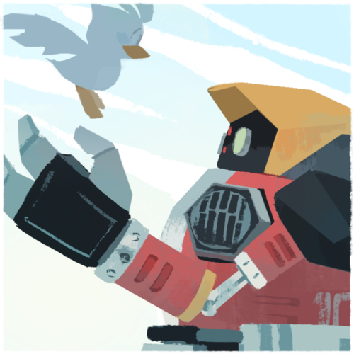 beak bird blue_background e-102_gamma feathers gigi_d.g. green_eyes lowres non-humanoid_robot robot sonic_(series) sonic_adventure source_request