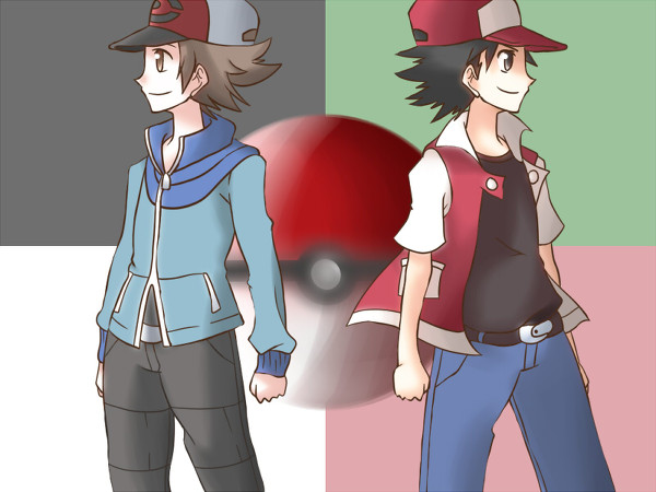 10s hilbert_(pokemon) nintendo pokemon pokemon_bw pokemon_trainers red_(pokemon) tagme