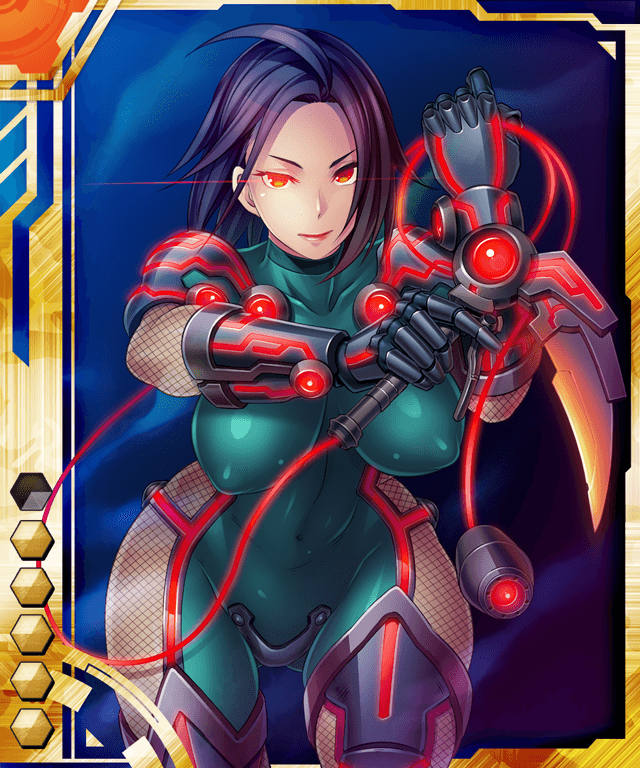 00s 1girl breasts butcha-u card_(medium) card_(orange-ur) card_(ur) female_focus large_breasts ninja red_line_(taimanin_asagi) short_hair solo taimanin_(series) taimanin_asagi taimanin_asagi_battle_arena_all_card_gallery taimanin_asagi_kessen_arena