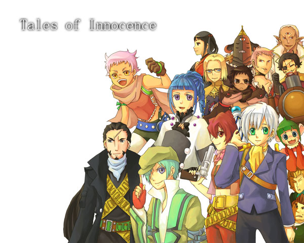 5girls 6+boys albert_grandeioza alfa_system ange_serena chien_(tales_of_innocence) chitose_cxarma coda gardel hasta_ekstermi hermana_larmo iria_animi mathias_(tales_of_innocence) multiple_boys multiple_girls oswald_(tales_of_innocence) ricardo_soldato ruca_milda spadda_belforma tales_of_(series) tales_of_innocence