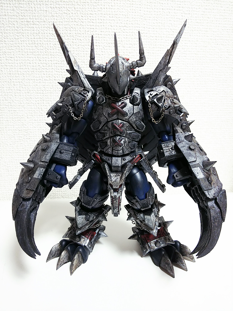 1boy armor claws corruption custom custom_figure digimon digimon_(creature) figure full_armor full_body horns k-suwabe muscular photo_(medium) wargreymon